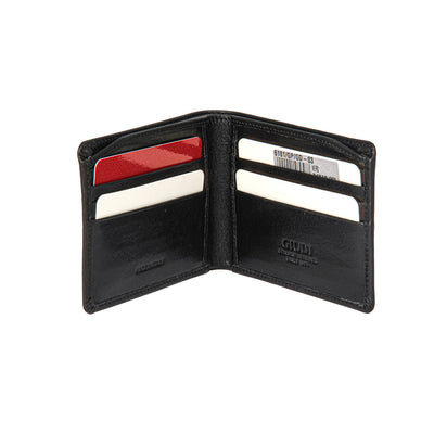 GIUDI MEN GENUINE LEATHER WALLET BALCK