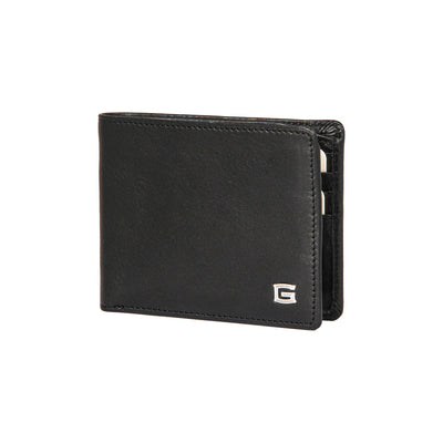 GIUDI MEN GENUINE LEATHER WALLET BALCK