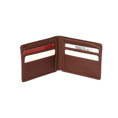 GUIDI MEN GENUINE LEATHER WALLET MARRONE