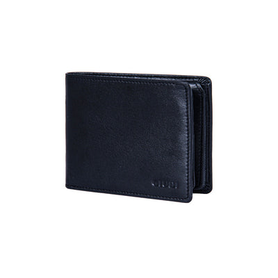 GUIDI MEN GENUINE LEATHER WALLET BLACK