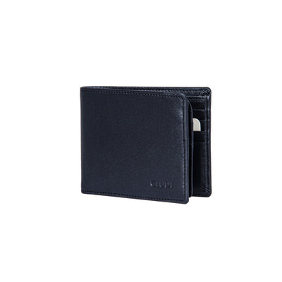 GUIDI MEN GENUINE LEATHER WALLET BLACK