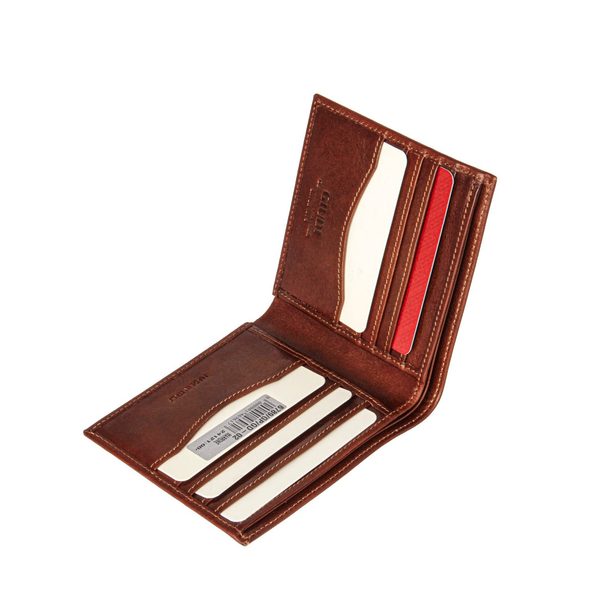 GIUDI MEN GENUINE LEATHER WALLET MARRONE