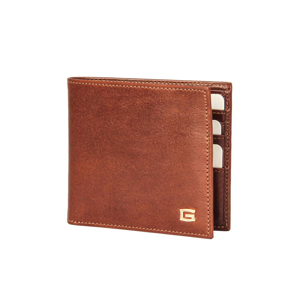 GIUDI MEN GENUINE LEATHER WALLET MARRONE
