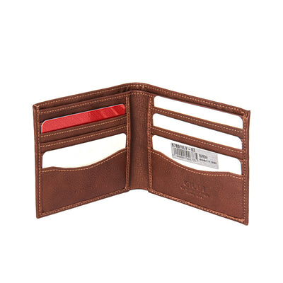 GIUDI MEN GENUINE LEATHER WALLET MARRONE