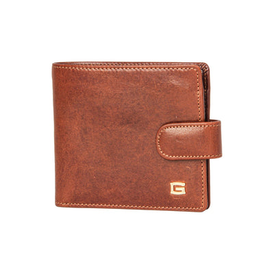 GIUDI MEN GENUINE LEATHER WALLET MARRONE