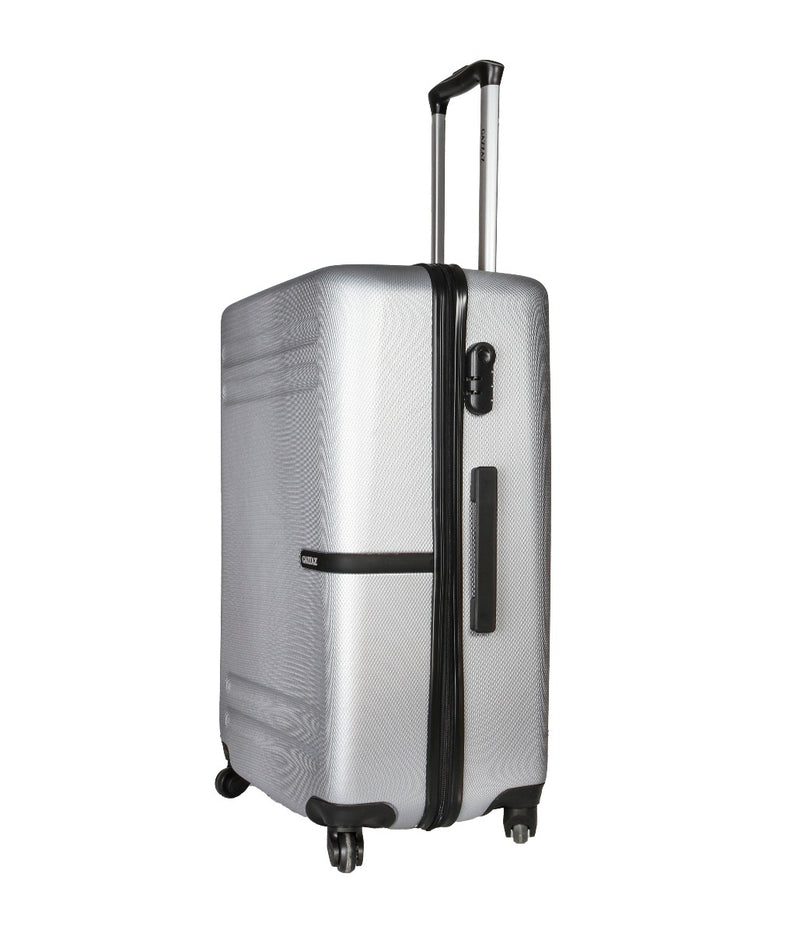 GAZZAZ ABS TROLLEY BAG SET OF 3PCS SILVER COLOR