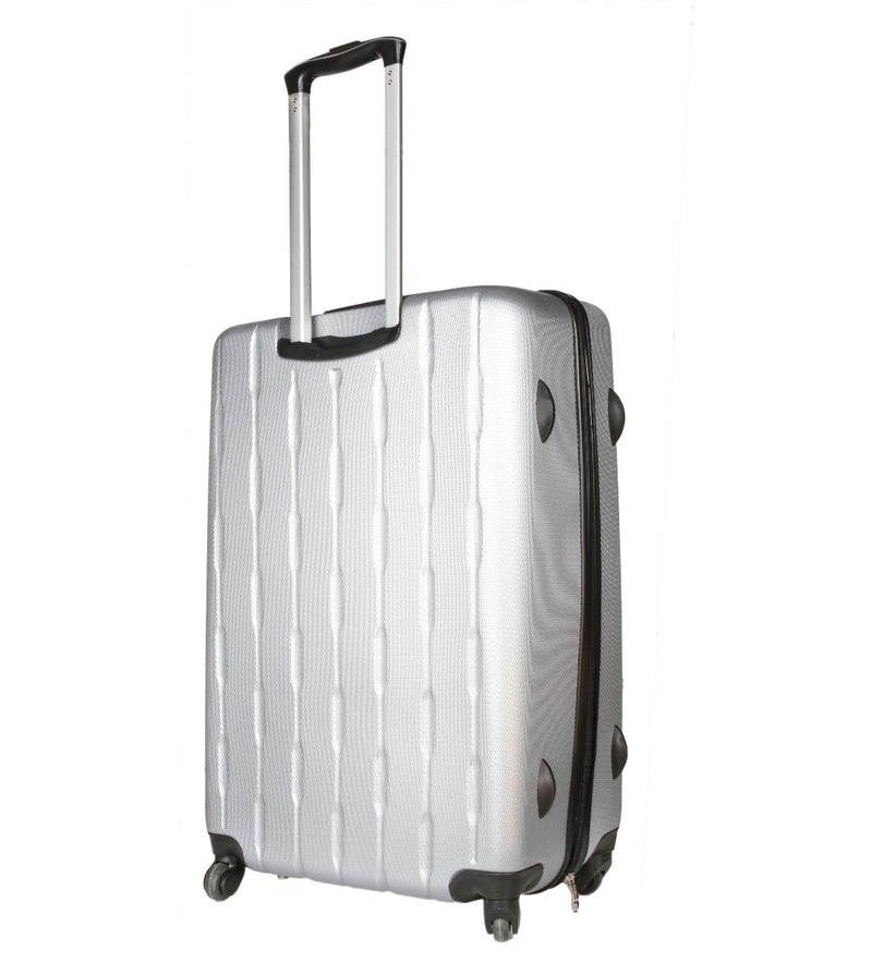 GAZZAZ ABS TROLLEY BAG SET OF 3PCS SILVER COLOR