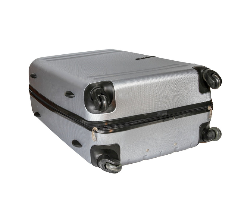 GAZZAZ ABS TROLLEY BAG SET OF 3PCS SILVER COLOR