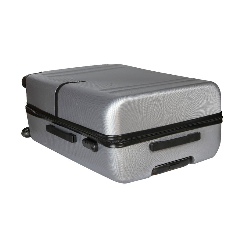 GAZZAZ ABS TROLLEY BAG SET OF 3PCS SILVER COLOR