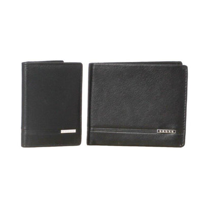 CROSS SET OF SLIM WALLET WITH CARDS INSIDE & CROSS WALLET BLACK COLOR