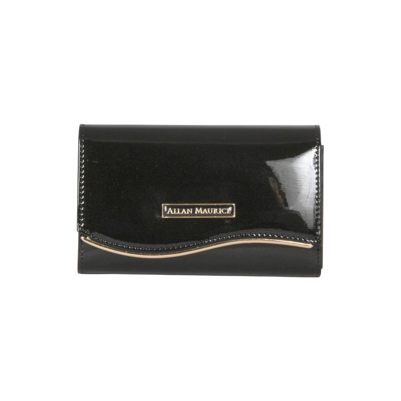 ALLAN MAURICE LADY LETHR WALLET BLACK