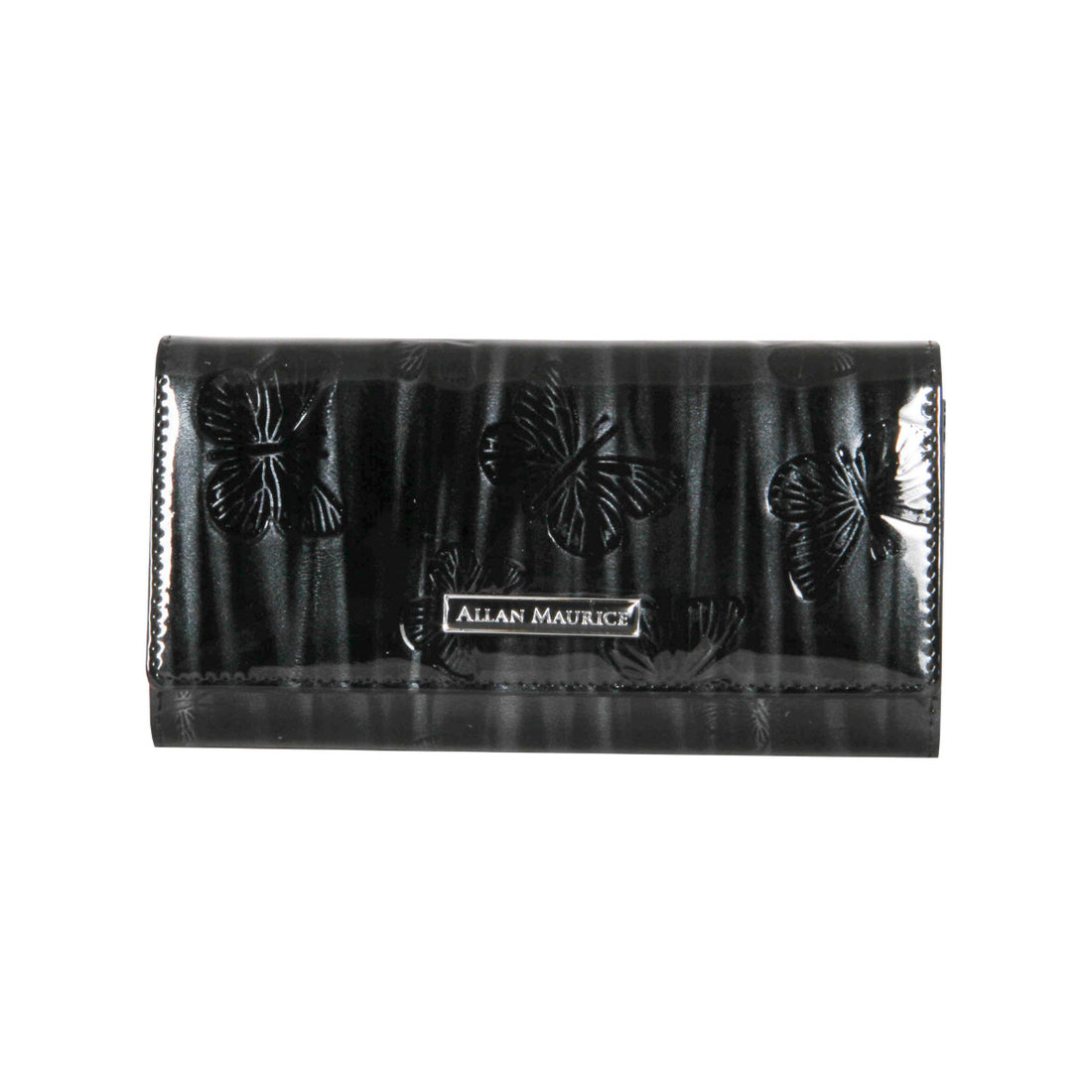 LADY LEATHER WALLET BLACK /GREY