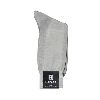 GAZZAZ SOCKS 100% MERCILIZED COTTON SIZE 43-44 LIGHT GREY COLOR