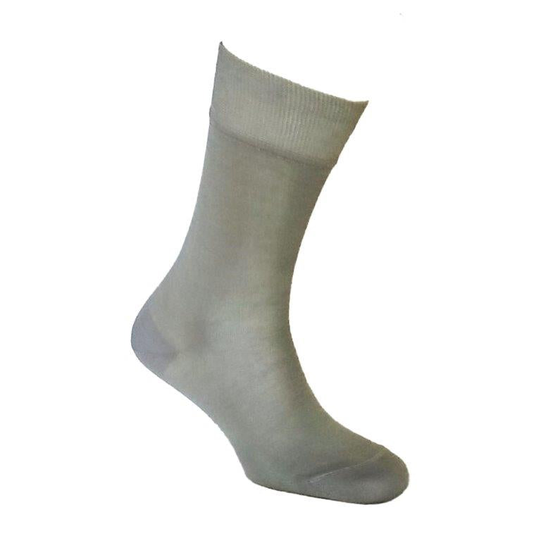 GAZZAZ SOCKS 100% MERCILIZED COTTON SIZE 45-46 LIGHT GREY COLOR