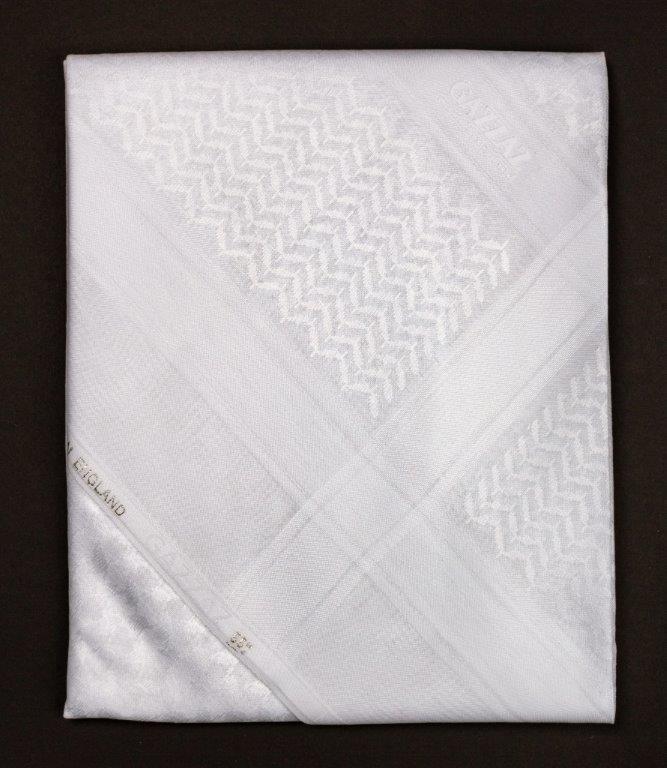 GAZZAZ YASHMAGH SIZE 58 WHITE/WHITE 100% COTTON